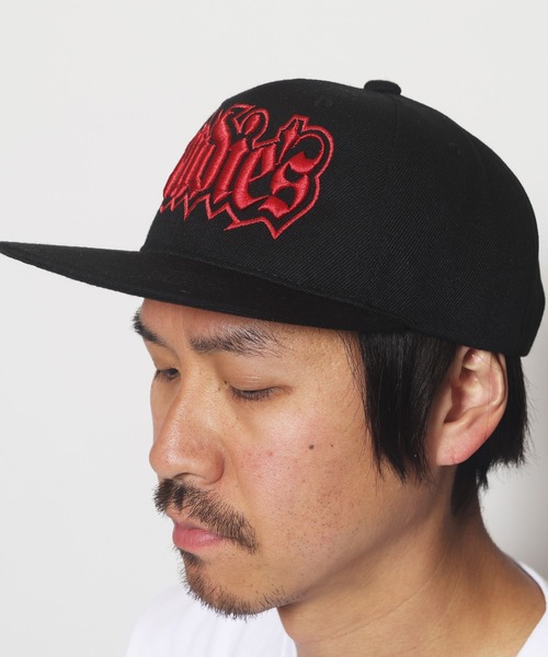 RUDIE'S(ルーディーズ)の「SPARK SNAPBACK CAP (RENEWAL)(キャップ・メンズ・ブラック×ホワイト/ブラック×ブルー/ブラック×ブラック/ブラック×グリーン/ブラック×レッド・FREE)」の13枚目の写真
