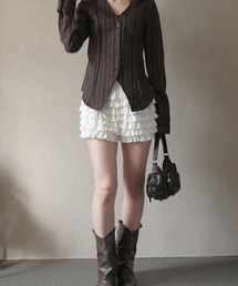 LAFFMO | ティアードフリルショートパンツ(その他パンツ)