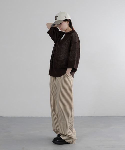 LOWRYS FARM（ローリーズファーム）の「【LFM(U)】NEWERA920CAP　 653191（キャップ・メンズ・ブラウン/アイボリー/ネイビー・FREE）」の4枚目の写真