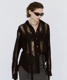 VERTICAL LACE SHIRT/ヴァーティカルレースシャツ