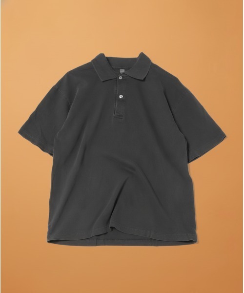 LOS ANGELES APPAREL(ロサンゼルスアパレル)の「【Los Angeles Apparel/ロサンゼルス・アパレル】 Short Sleeve Polo T-Shirt/半袖 ポロシャツ 無地 / 6.5oz コットンジャージ / ガーメントダイ/ USA製 / ユニセックス(ポロシャツ・メンズ・ブラック/ブラック系その他/チョコ/オフホワイト・MEDIUM/LARGE/X-LARGE)」の3枚目の写真