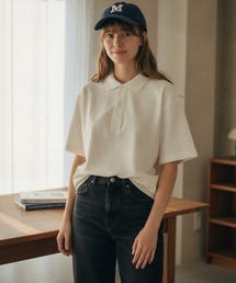 【Los Angeles Apparel/ロサンゼルス・アパレル】 Short Sleeve Polo T-Shirt/半袖 ポロシャツ 無地 / 6.5oz コットンジャージ / ガーメントダイ/ USA製 / ユニセックス