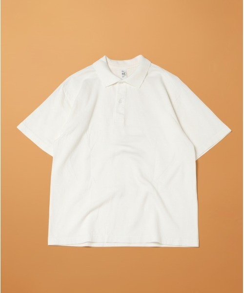 LOS ANGELES APPAREL(ロサンゼルスアパレル)の「【Los Angeles Apparel/ロサンゼルス・アパレル】 Short Sleeve Polo T-Shirt/半袖 ポロシャツ 無地 / 6.5oz コットンジャージ / ガーメントダイ/ USA製 / ユニセックス(ポロシャツ・メンズ・ブラック/ブラック系その他/チョコ/オフホワイト・MEDIUM/LARGE/X-LARGE)」の2枚目の写真