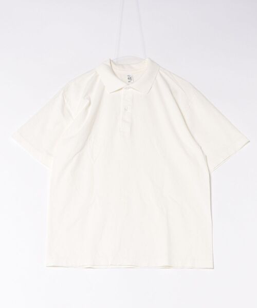LOS ANGELES APPAREL(ロサンゼルスアパレル)の「【Los Angeles Apparel/ロサンゼルス・アパレル】 Short Sleeve Polo T-Shirt/半袖 ポロシャツ 無地 / 6.5oz コットンジャージ / ガーメントダイ/ USA製 / ユニセックス(ポロシャツ・メンズ・ブラック/ブラック系その他/チョコ/オフホワイト・MEDIUM/LARGE/X-LARGE)」の5枚目の写真