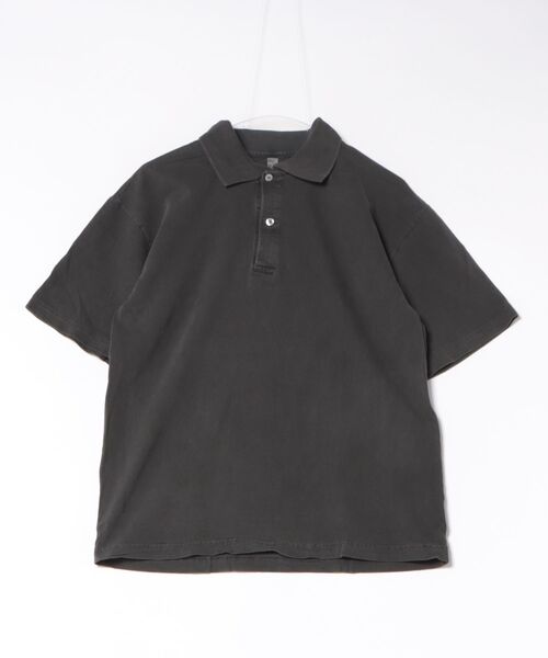 LOS ANGELES APPAREL(ロサンゼルスアパレル)の「【Los Angeles Apparel/ロサンゼルス・アパレル】 Short Sleeve Polo T-Shirt/半袖 ポロシャツ 無地 / 6.5oz コットンジャージ / ガーメントダイ/ USA製 / ユニセックス(ポロシャツ・メンズ・ブラック/ブラック系その他/チョコ/オフホワイト・MEDIUM/LARGE/X-LARGE)」の8枚目の写真