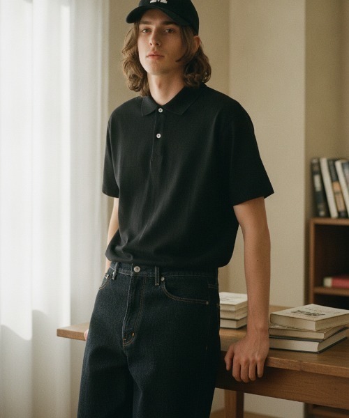LOS ANGELES APPAREL(ロサンゼルスアパレル)の「【Los Angeles Apparel/ロサンゼルス・アパレル】 Short Sleeve Polo T-Shirt/半袖 ポロシャツ 無地 / 6.5oz コットンジャージ / ガーメントダイ/ USA製 / ユニセックス(ポロシャツ・メンズ・ブラック/ブラック系その他/チョコ/オフホワイト・MEDIUM/LARGE/X-LARGE)」の15枚目の写真