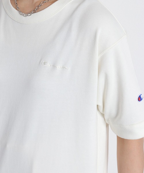 Champion(チャンピオン)の「【Champion】SHORT SLEEVE CREW NECK SWEAT(Tシャツ/カットソー・レディース・アッシュグレー/ネイビー/オフホワイト・L)」の17枚目の写真