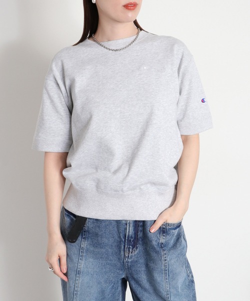 Champion(チャンピオン)の「【Champion】SHORT SLEEVE CREW NECK SWEAT(Tシャツ/カットソー・レディース・アッシュグレー/ネイビー/オフホワイト・L)」の21枚目の写真