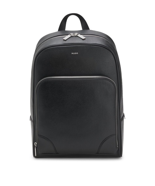 HUGO(ヒューゴ)の「バックパック シルバートーン ディテール(バックパック/リュック・メンズ・ブラック・ONESIZE)」の1枚目の写真
