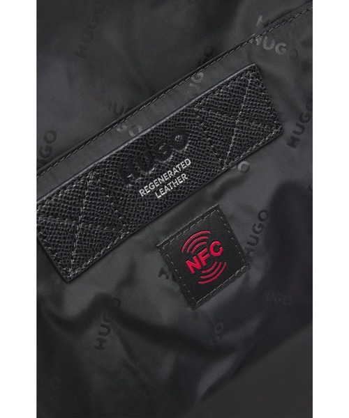HUGO(ヒューゴ)の「バックパック シルバートーン ディテール(バックパック/リュック・メンズ・ブラック・ONESIZE)」の4枚目の写真