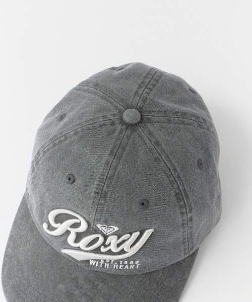 ROXY（ロキシー）の「Roxy/ロキシー ROXY WITH HEART CAP ロゴ刺繍 カーブバイザー 6Pキャップ 2026年春夏（キャップ・レディース・ブラック/レッド・FREE）」の6枚目の写真