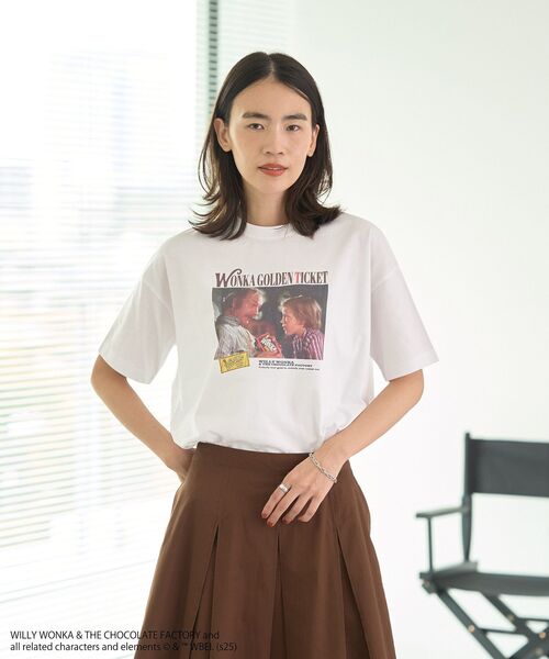 CRAFT STANDARD BOUTIQUE(クラフトスタンダードブティック)の「夢のチョコレート工場 /フォトT(Tシャツ/カットソー・レディース・ホワイト・FREE)」の3枚目の写真