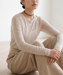 INNOCENT（イノセント）の「【SSB1】【susabi/スサビ】ハートリブ Tシャツ（Tシャツ/カットソー）」