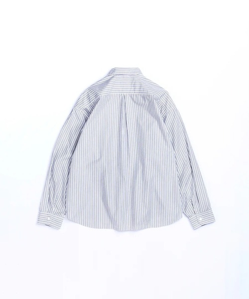 Anachronorm（アナクロノーム）の「【ANACHRONORM】HAND-SPRAYED STRIPE SHIRTS（シャツ/ブラウス・メンズ・ホワイト/ブルー・2）」の4枚目の写真