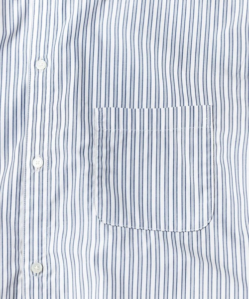 Anachronorm（アナクロノーム）の「【ANACHRONORM】HAND-SPRAYED STRIPE SHIRTS（シャツ/ブラウス・メンズ・ホワイト/ブルー・2）」の14枚目の写真