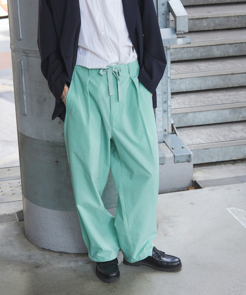 JOURNAL STANDARD(ジャーナルスタンダード)の「COOL DOTS / クール ドッツ ピグメント オーバー パンツ(スラックス・メンズ・カーキ/ブラック/グリーン/ブラウン・LARGE/MEDIUM/SMALL)」の4枚目の写真