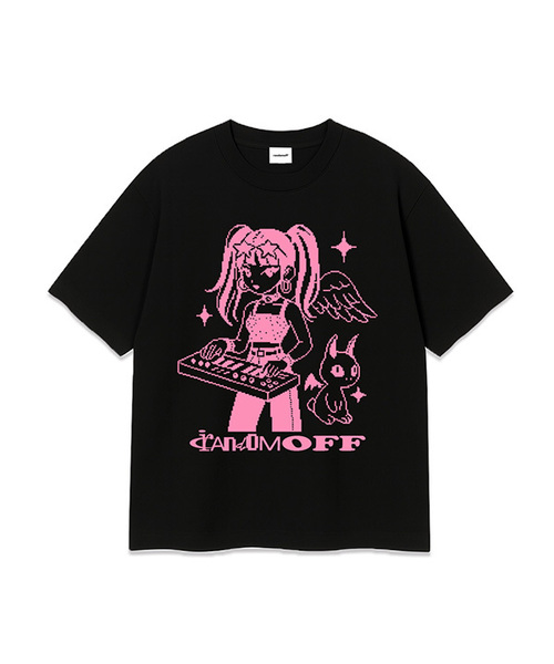 RANDOMOFF(ランダムオフ)の「PIXEL SYNTH KID OVER FIT T-SHIRT (3color)(Tシャツ/カットソー・メンズ・ホワイト/ブラック/ネイビー・SMALL/MEDIUM/LARGE/X-LARGE)」の1枚目の写真