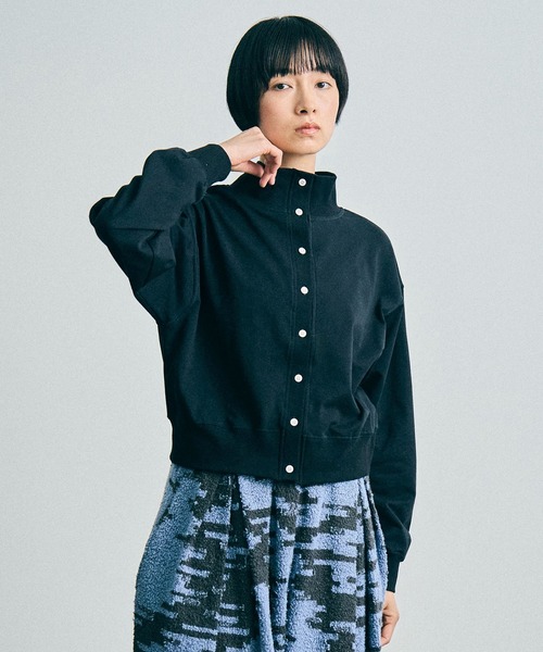 sneeuw（スニュウ）の「ハイネック2wayカーディガン（カーディガン/ボレロ・レディース・ブラック/アイボリー/ブラウン・ONESIZE）」の2枚目の写真