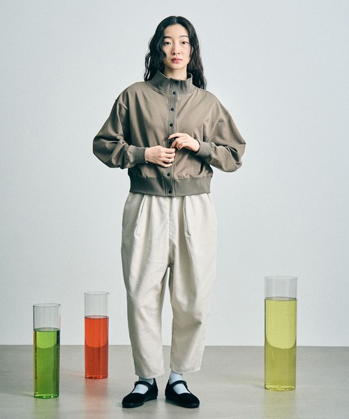 sneeuw（スニュウ）の「ハイネック2wayカーディガン（カーディガン/ボレロ・レディース・ブラック/アイボリー/ブラウン・ONESIZE）」の6枚目の写真