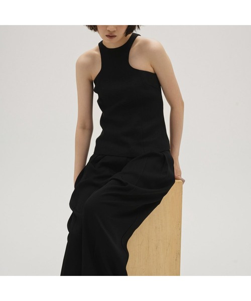 TODAYFUL（トゥデイフル）の「Linen Americansleeve Tops 12610425（タンクトップ・レディース・ブラック/オフホワイト/ベージュ・FREE）」の4枚目の写真