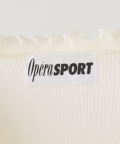 Opera SPORT(オペラスポーツ)の「Opera SPORT/オペラスポーツ フリルカーディガン CAROLINE SEAMLESS TOP(カーディガン/ボレロ・レディース・アイボリー・FREE)」の4枚目の写真