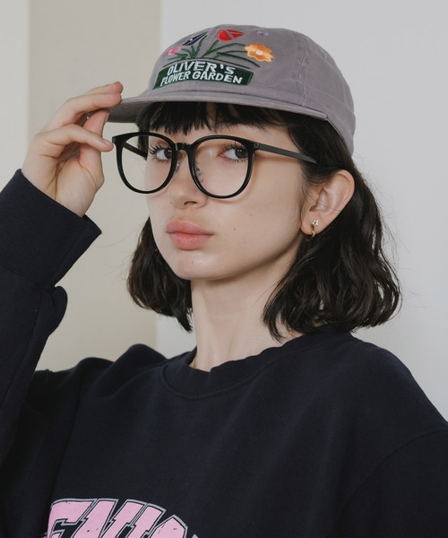 Chick（チック）の「Flower Design Flat-Brim 6-Panel Cotton Cap / フラワーデザイン フラットバイザー 6パネル コットンキャップ 2026年 夏 夏服（キャップ・レディース・ライトグレー/ブラック・FREE）」の2枚目の写真