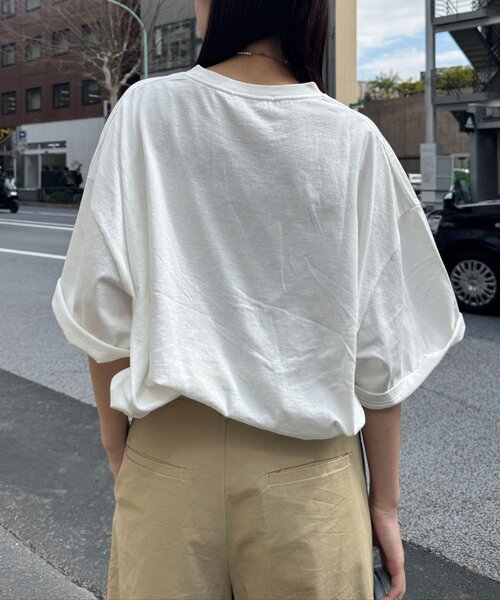 CIAOPANIC（チャオパニック）の「わんにゃんぴょんBIGTee（Tシャツ/カットソー・レディース・ホワイト系その他2/ホワイト系その他・ONE SIZE）」の21枚目の写真