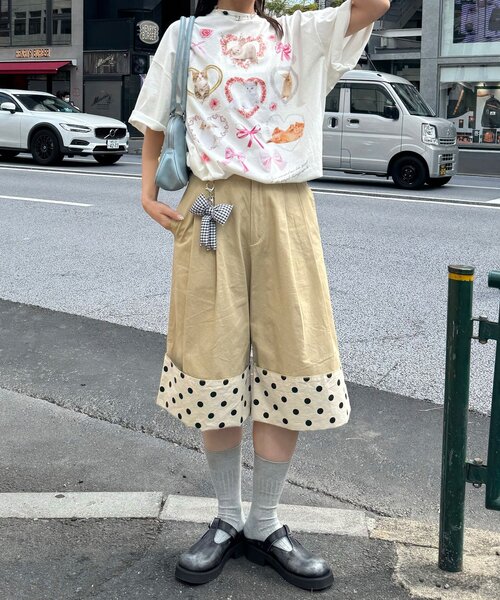 CIAOPANIC（チャオパニック）の「わんにゃんぴょんBIGTee（Tシャツ/カットソー・レディース・ホワイト系その他2/ホワイト系その他・ONE SIZE）」の19枚目の写真