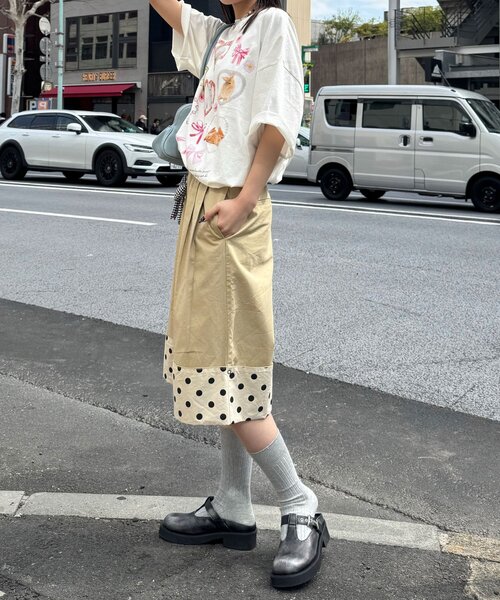 CIAOPANIC（チャオパニック）の「わんにゃんぴょんBIGTee（Tシャツ/カットソー・レディース・ホワイト系その他2/ホワイト系その他・ONE SIZE）」の18枚目の写真
