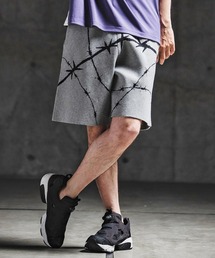 mp14928- Barbed Wire Jacquard Knit Shorts ニットショートパンツ(202-038-gls-cg)