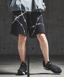 GLIMCLAP（グリムクラップ）の「mp14928- Barbed Wire Jacquard Knit Shorts ニットショートパンツ(202-038-gls-cg)（その他パンツ）」
