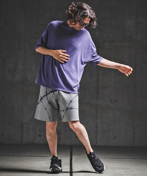 GLIMCLAP(グリムクラップ)の「mp14928- Barbed Wire Jacquard Knit Shorts ニットショートパンツ(202-038-gls-cg)(その他パンツ・メンズ・キナリ/チャコールグレー/ブラック/ミックスグレー・S/M/L)」の18枚目の写真