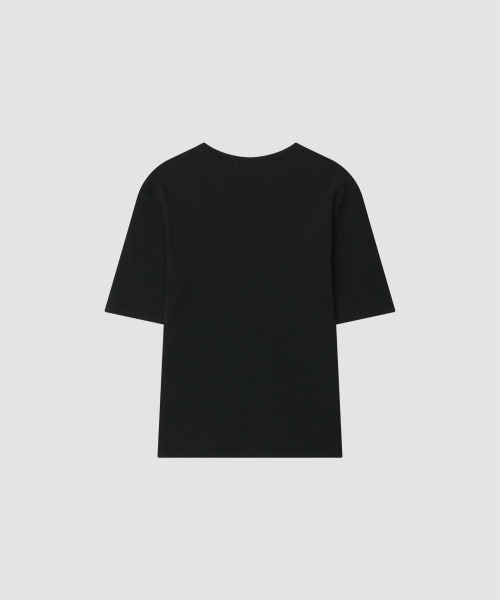 THE LILLE(ザ リル)の「Loft Ribbed Round T_Black(Tシャツ/カットソー・レディース・その他・FREE)」の2枚目の写真
