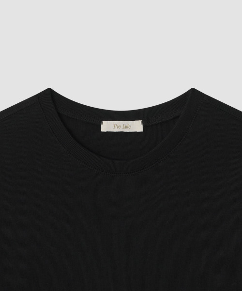 THE LILLE(ザ リル)の「Loft Ribbed Round T_Black(Tシャツ/カットソー・レディース・その他・FREE)」の3枚目の写真