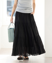 JOURNAL STANDARD relume | 《WEB限定追加2》コットンボイルクリンクルティアードスカート(スカート)