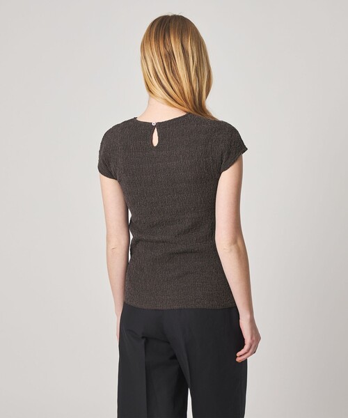 Steven Alan（スティーブンアラン）の「＜Steven Alan＞クルーネック プルオーバー（Tシャツ/カットソー・レディース・オフホワイト/ダークブラウン/ブラック・FREE）」の4枚目の写真