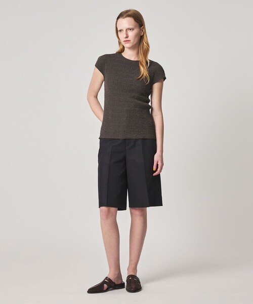 Steven Alan（スティーブンアラン）の「＜Steven Alan＞クルーネック プルオーバー（Tシャツ/カットソー・レディース・オフホワイト/ダークブラウン/ブラック・FREE）」の5枚目の写真