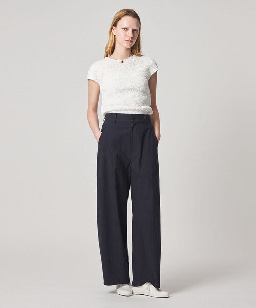 Steven Alan（スティーブンアラン）の「＜Steven Alan＞クルーネック プルオーバー（Tシャツ/カットソー・レディース・オフホワイト/ダークブラウン/ブラック・FREE）」の7枚目の写真