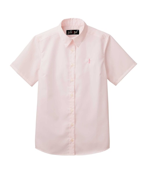 EASTBOY（イーストボーイ）の「シャツ 半袖 カラー ブラウス スクール 制服 通学 中学生 高校生（シャツ/ブラウス・キッズ・サックスブルー/ベビーピンク・13号/11号/9号/7号）」の2枚目の写真
