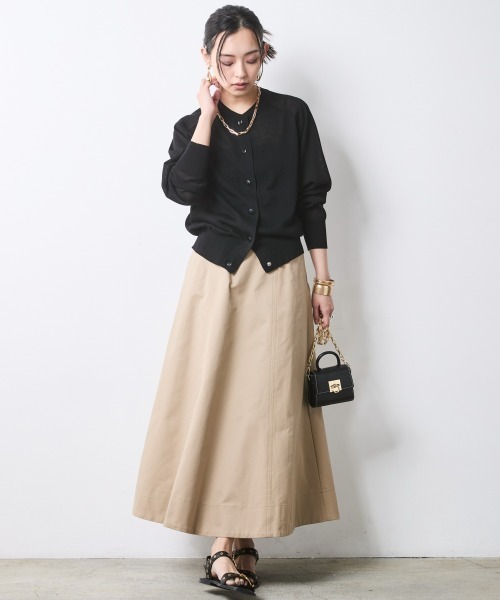 CHIC STYLE(シックスタイル)の「シアーニットブルゾン<大きいサイズ有>シックスタイル(スウェット・レディース・グレー/モカ/ブラック・L/M/3L/LL/5L/4L)」の13枚目の写真