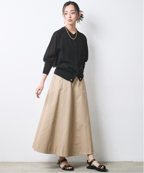 CHIC STYLE(シックスタイル)の「シアーニットブルゾン<大きいサイズ有>シックスタイル(スウェット・レディース・グレー/モカ/ブラック・L/M/3L/LL/5L/4L)」の14枚目の写真