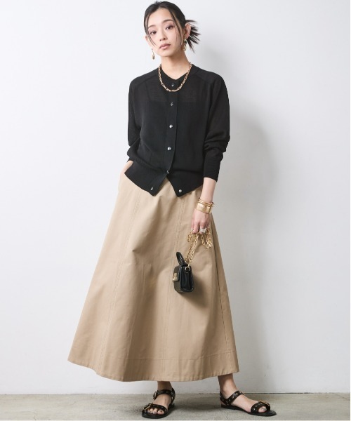 CHIC STYLE(シックスタイル)の「シアーニットブルゾン<大きいサイズ有>シックスタイル(スウェット・レディース・グレー/モカ/ブラック・L/M/3L/LL/5L/4L)」の16枚目の写真