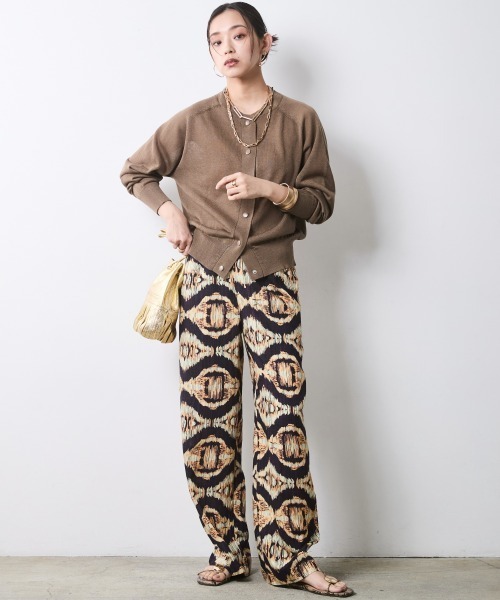 CHIC STYLE(シックスタイル)の「シアーニットブルゾン<大きいサイズ有>シックスタイル(スウェット・レディース・グレー/モカ/ブラック・L/M/3L/LL/5L/4L)」の4枚目の写真