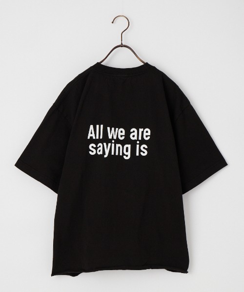 FUNG（ファング）の「[FUNG/ファング] GIVE PEACE カットオフ プリントTシャツ（Tシャツ/カットソー・レディース・ブラック/ホワイト・M）」の18枚目の写真