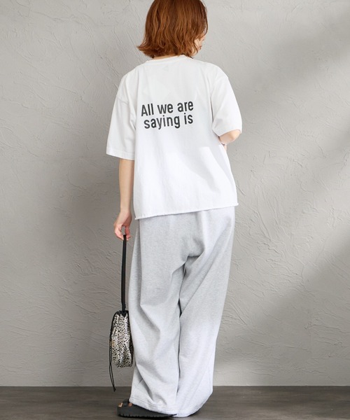 FUNG（ファング）の「[FUNG/ファング] GIVE PEACE カットオフ プリントTシャツ（Tシャツ/カットソー・レディース・ブラック/ホワイト・M）」の11枚目の写真