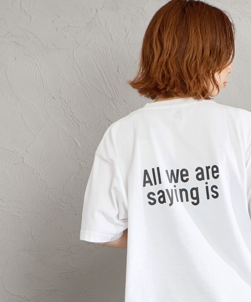 FUNG（ファング）の「[FUNG/ファング] GIVE PEACE カットオフ プリントTシャツ（Tシャツ/カットソー・レディース・ブラック/ホワイト・M）」の13枚目の写真