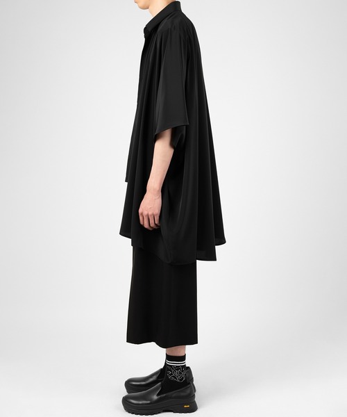 LAD MUSICIAN（ラッドミュージシャン）の「DECHINE FRENCH SLEEVE BIG SHIRT（シャツ/ブラウス・メンズ・ブラック・46/44/42）」の3枚目の写真