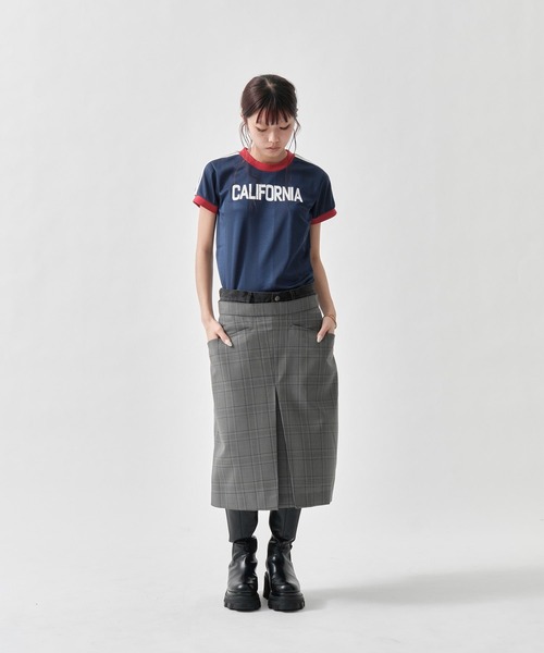 Wool Check Box Pleats Skirt 【公式通販】