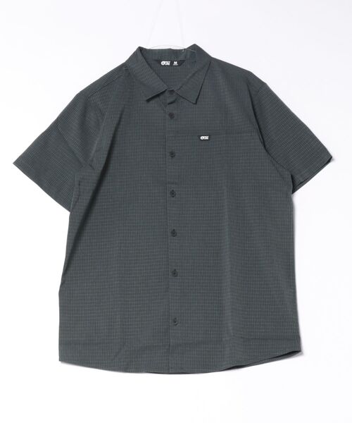 PICTURE ORGANIC CLOTHING（ピクチャーオーガニッククロージング）の「【PICTURE/ピクチャー】KLIVOX SHIRTS　半袖シャツ　無地　吸汗速乾 　抗菌 　防臭 　通気性（シャツ/ブラウス・メンズ・ブラック/パープル系その他・LARGE/MEDIUM）」の5枚目の写真