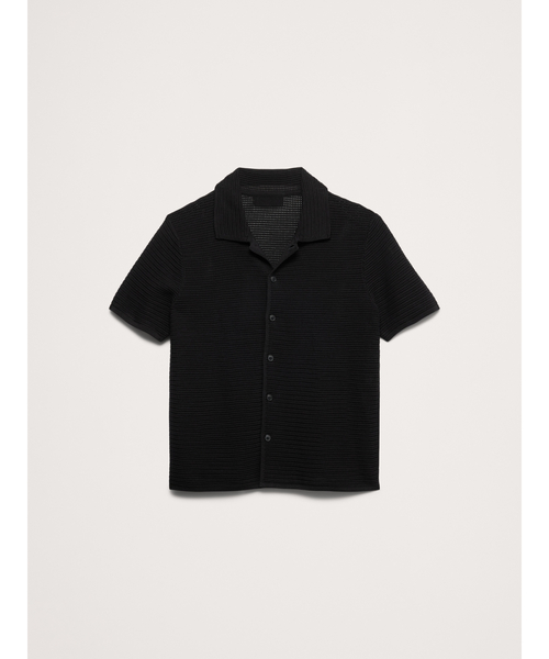Banana Republic(バナナリパブリック)の「コットン メッシュ ポロ カーディガン(カーディガン/ボレロ・メンズ・ブラック/イエロー・S/M/L/XL)」の5枚目の写真